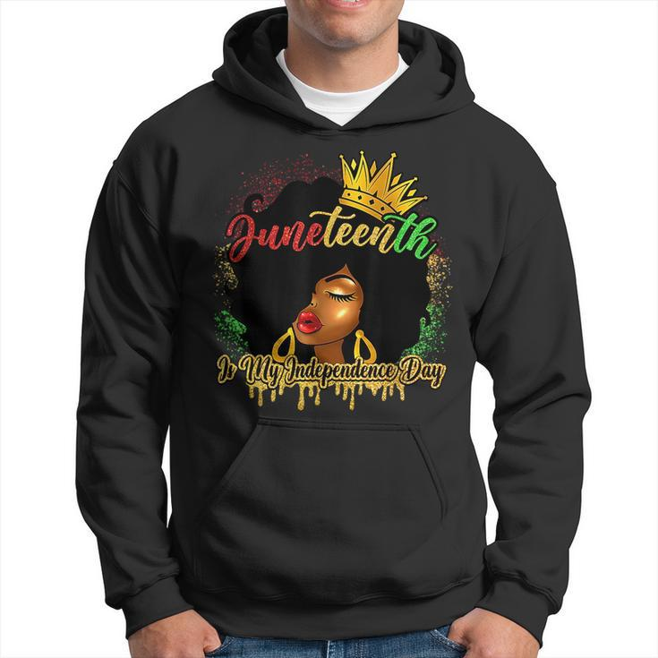 Junenth Is My Independence Day Black Girl Black Queen Hoodie