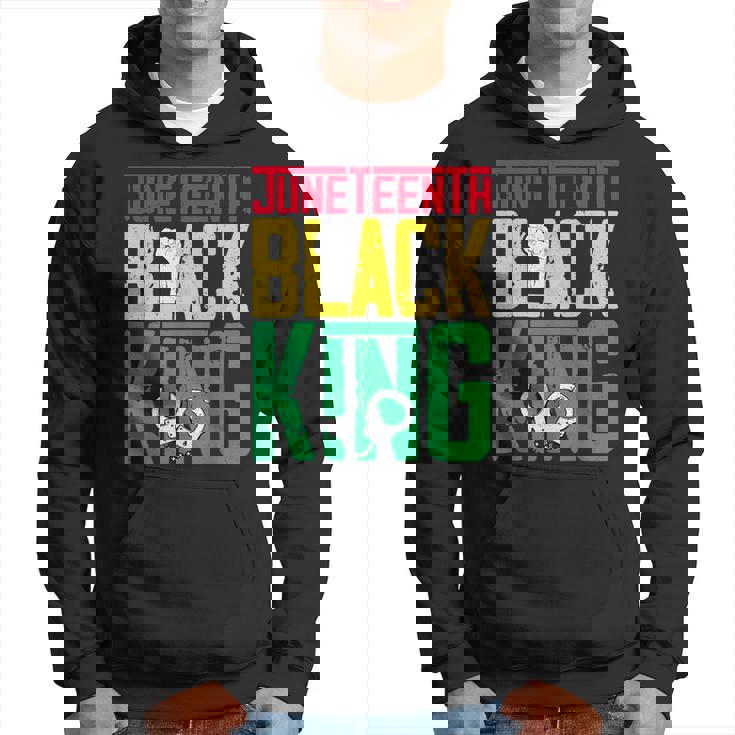 Junenth Is My Independence Day Black King Fathers Day  Hoodie