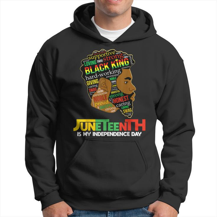 Junenth Is My Independence Day Black King Fathers Day Men  Hoodie