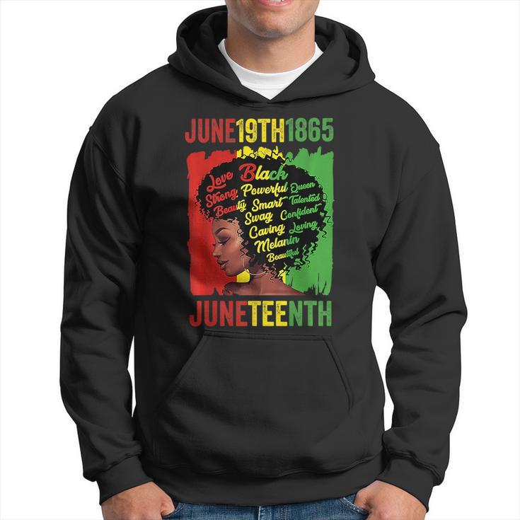 Junenth Is My Independence Day Black Queen Black Pride  Hoodie