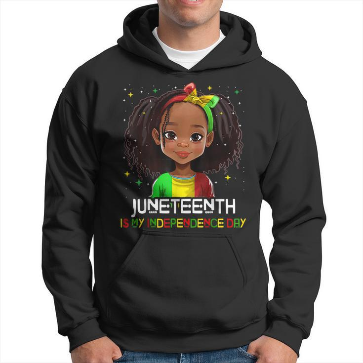 Junenth Is My Independence Day Black Toddler Girl Kids  Hoodie