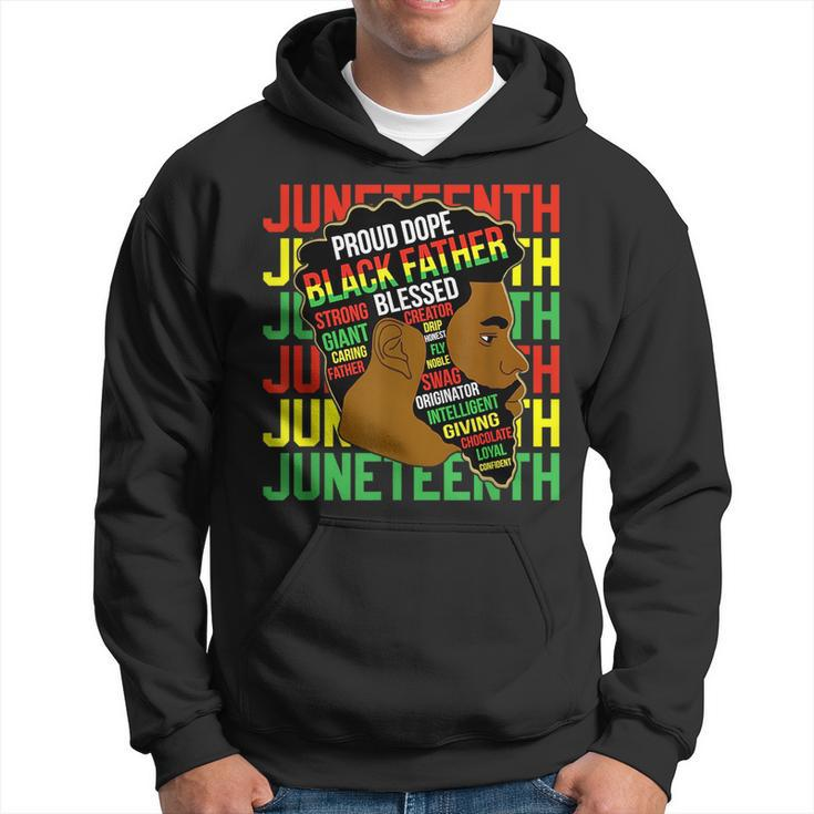 Junenth Proud Black Men Fathers Day Black History African  Hoodie