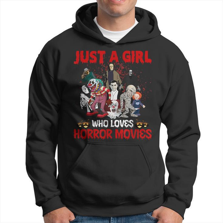 Just A Girl Who Loves Horror Movies Movies Hoodie