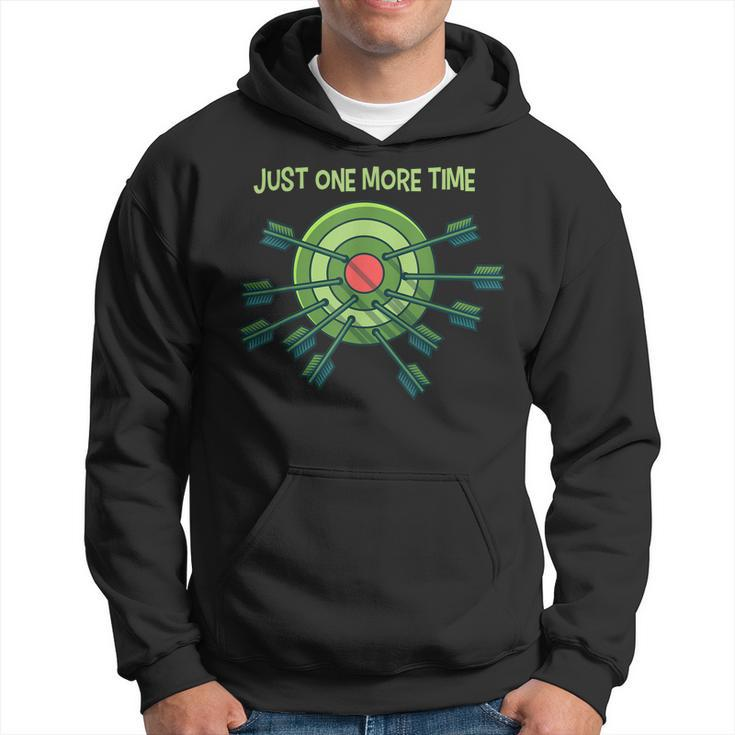 Just One More Time I Archery Target Arrow  Hoodie