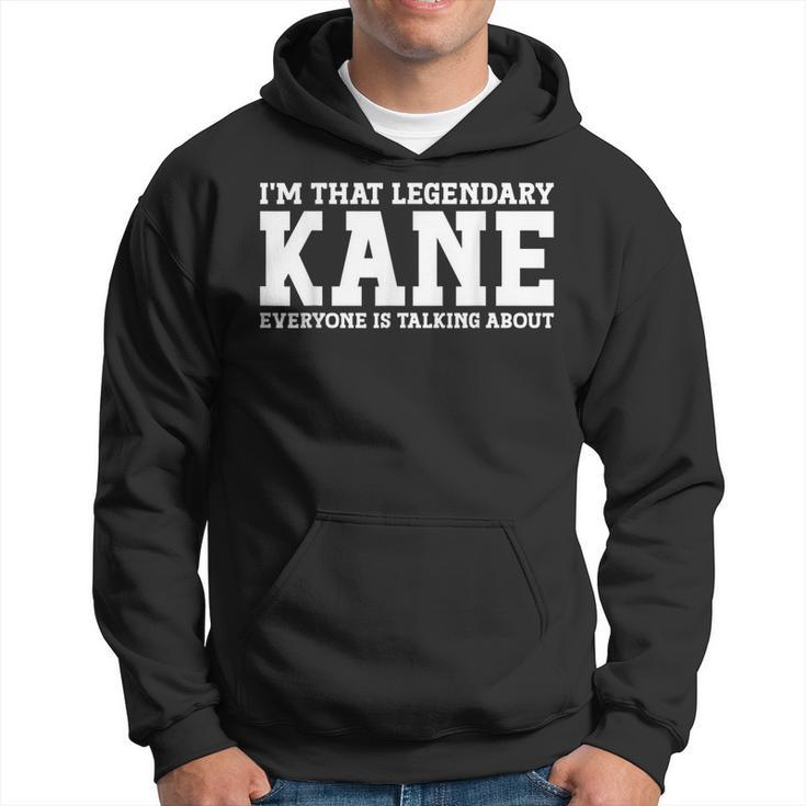 Kane Surname Funny Team Family Last Name Kane Hoodie