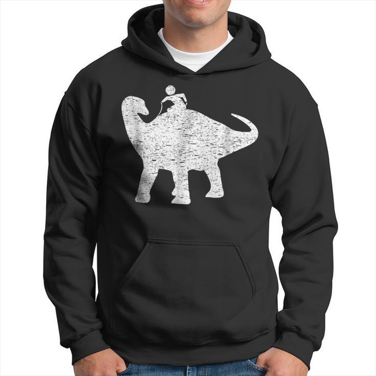 Kids Riding Funny Dinosaur  Cute Funny Dino Gift Dinosaur Funny Gifts Hoodie