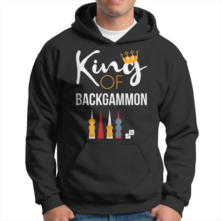 King Of Backgammon Board Game Backgammon Player Hoodie
