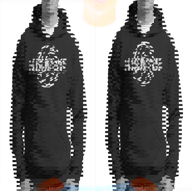 Kiss My Ace Volleyball Pun Indoor & Beach Hoodie