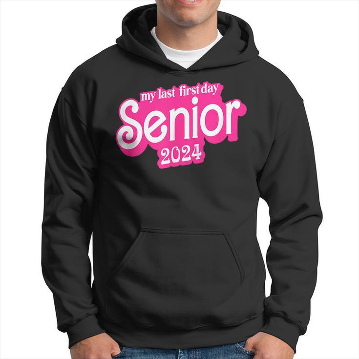 Last First Day Class Of 2024 Funny Seniors 2024  Hoodie