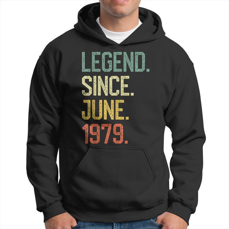 Legend Since June 1979 Vintage 40Th Birthday Anniversary Hoodie