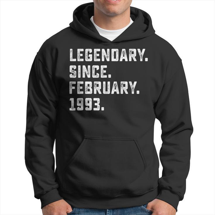Legendary Since February 1993 25Th Years Old Birthday Hoodie