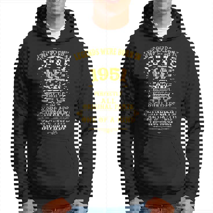 Legends Were Born In June 1951 71 Years Old 71St Birthday Hoodie