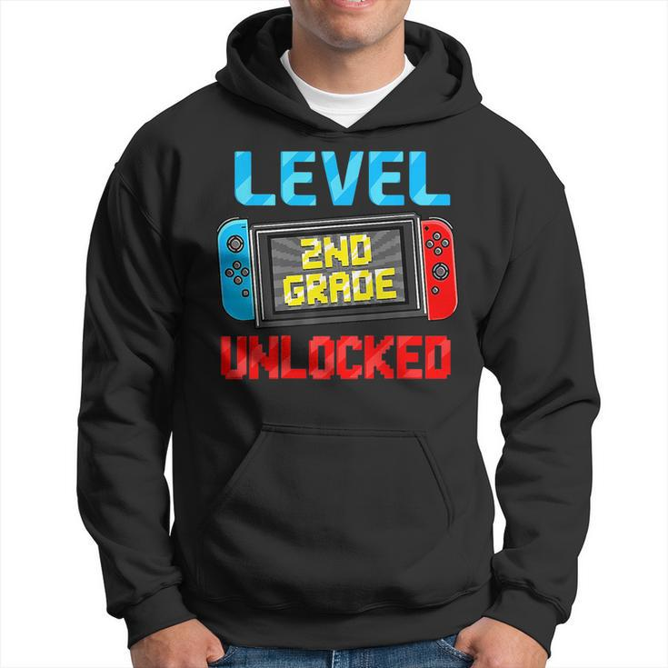 Level 2Nd Grade Unlocked Back To School First Day Boy Girl Hoodie
