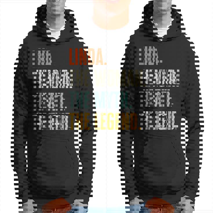 Linda The Best Woman Myth Legend Funny Best Name Linda Hoodie