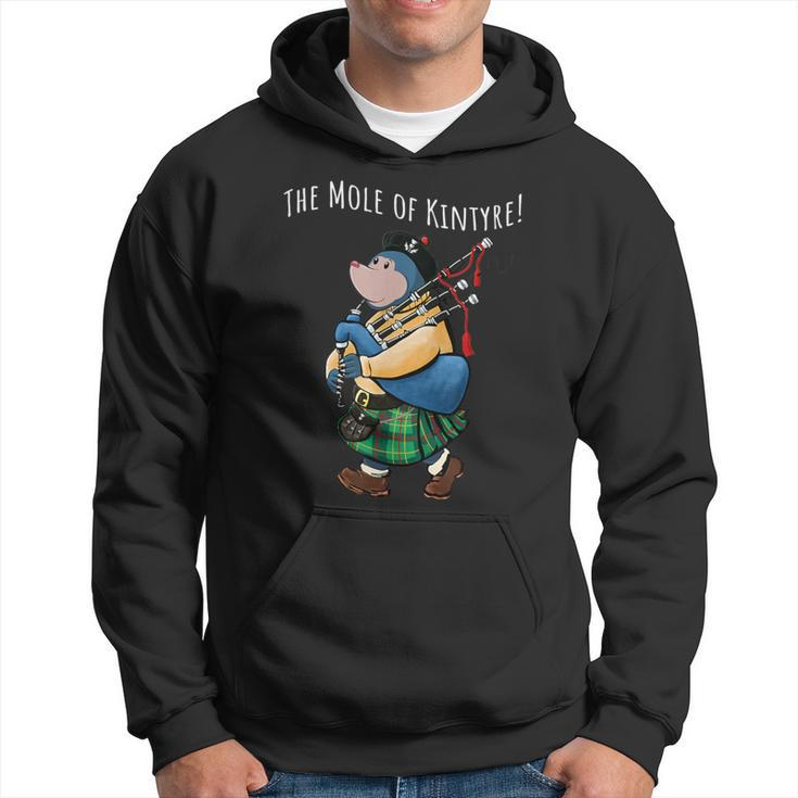 The Little Mole Of Kintyre Playing Bagpipes Hoodie