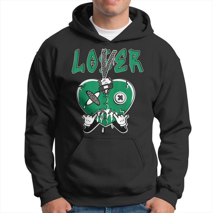Loser Lover Heart Dripping Pine Green 3S Matching Hoodie