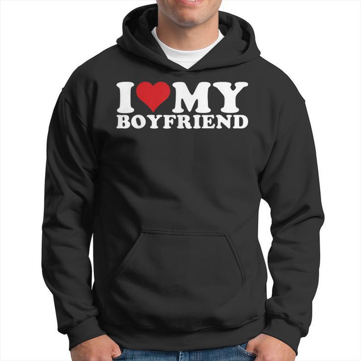 I Love My Boyfriend Bf I Heart My Boyfriend Bf Hoodie