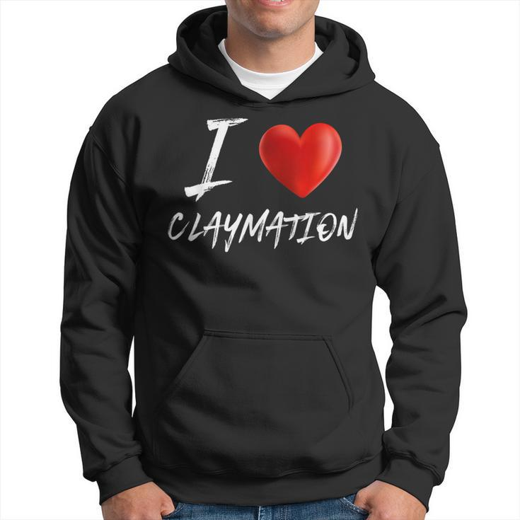 I Love Heart Claymation T Hoodie