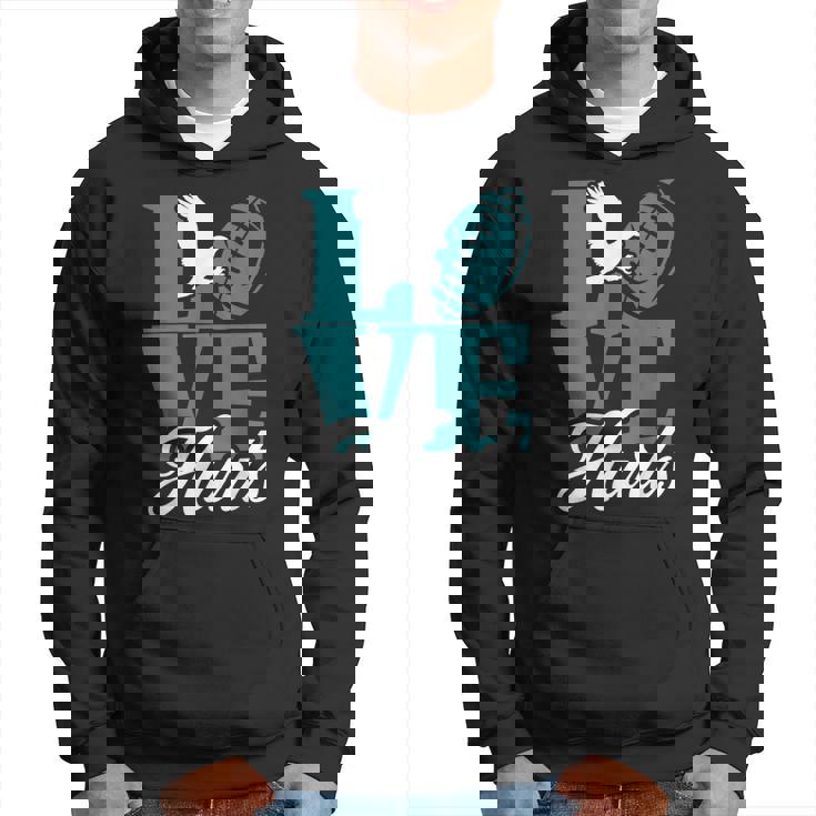 Love Hurts Eagles Retro Hoodie