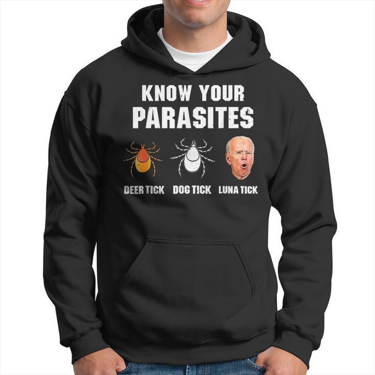 Lunatic Luna Tick Know Your Parasites Anti Joe Biden 2024 Hoodie