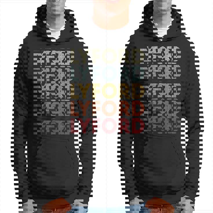 Lyford Texas Lyford Tx Retro Vintage Text Hoodie
