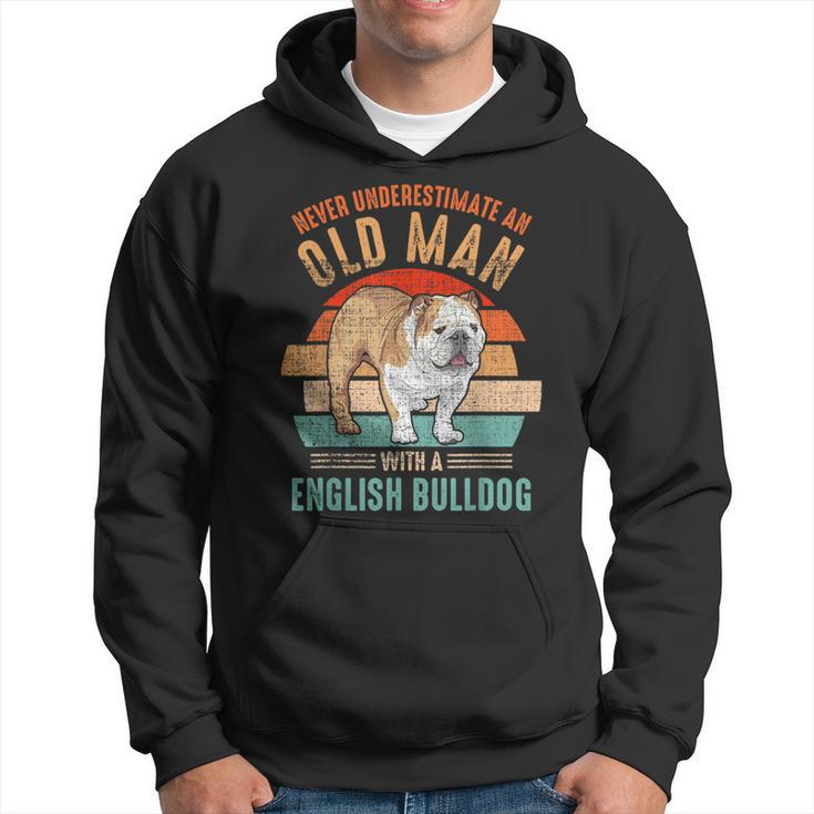 Mb Never Underestimate An Old Man With English Bulldog Hoodie