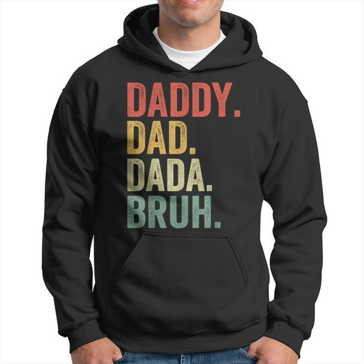 Men Dada Daddy Dad Father Funny Fathers Day Vintage  Hoodie