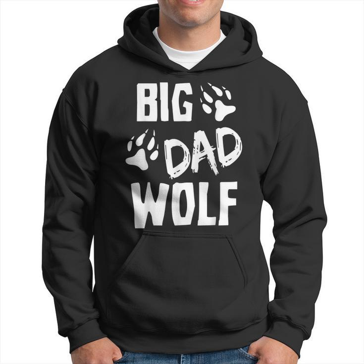 Mens Big Dad Wolf Costume Halloween Daddy Funny Dad Fathers Day  Hoodie