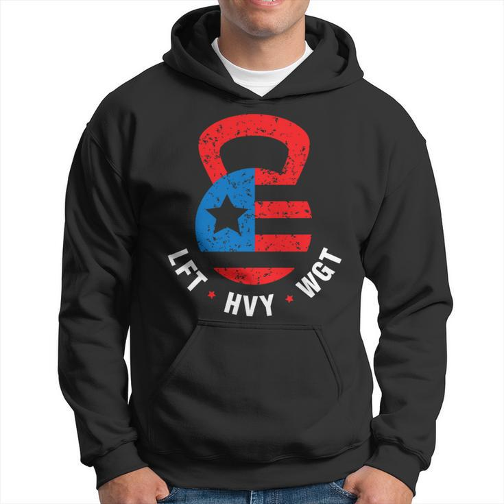 Mens Funny Gym Bro Fitness Workout Gear American Vintage Novelty Hoodie