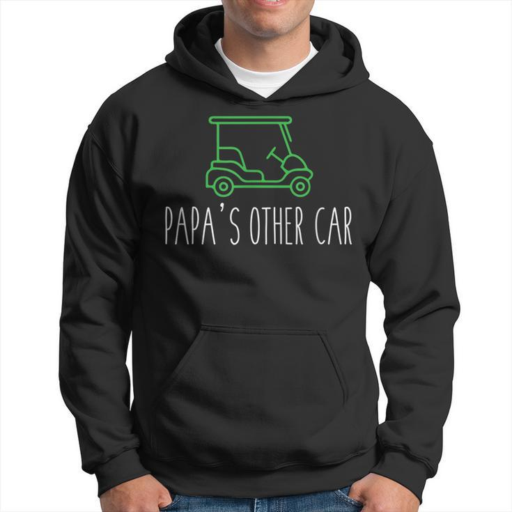 Mens Papa Grandpa Dad Golfing Fathers Day Golf Cart   Gift For Men Hoodie