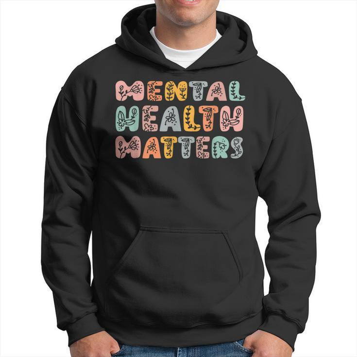 Mental Health Matters Groovy Psychologist Squad Therapy Gift For Men Hoodie