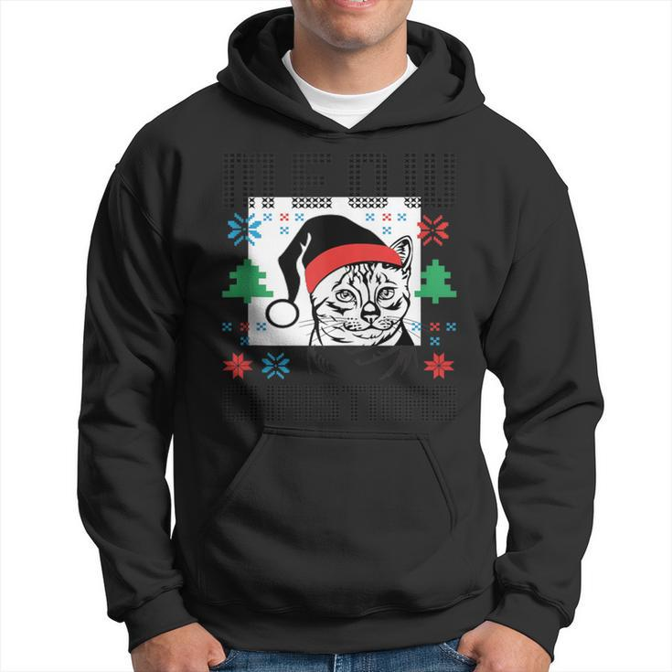Meow Christmas Ugly Christmas Sweater Hoodie