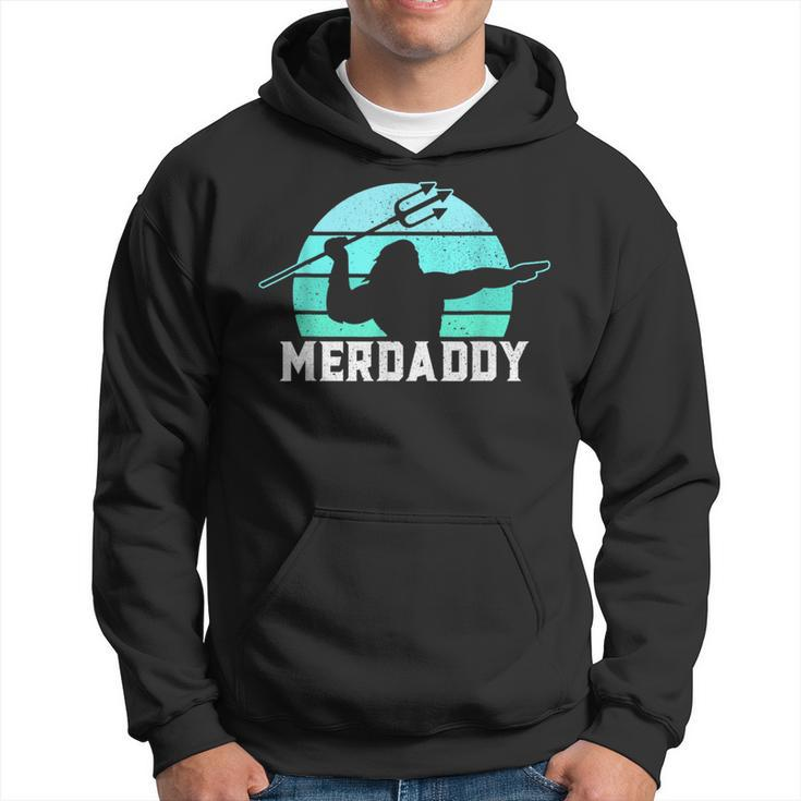 Merdaddy Security Merman Mermaid Daddy Fish Fathers Day  Hoodie