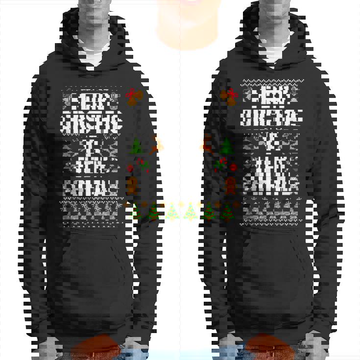 Merry Christmas Animal Filthy Ya Ugly Sweater Style Matching Hoodie