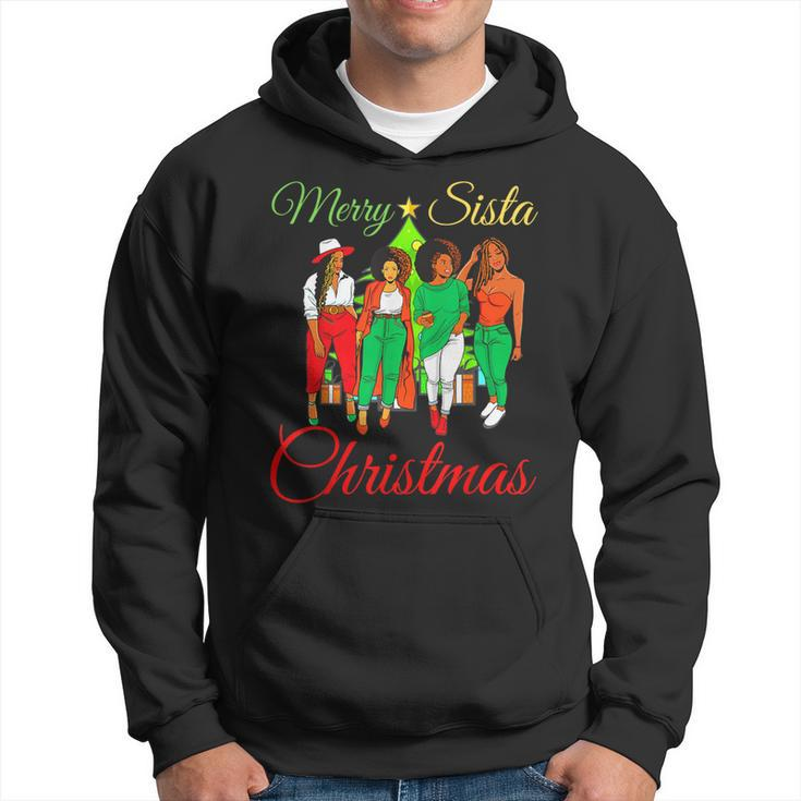 Merry Sista Christmas Melanin Ugly Xmas Sweater Best Friends Hoodie