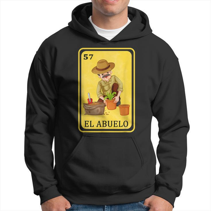 Mexican Grandpa Father Dad Spanish Lottery Bingo El Abuelo  Gift For Mens Hoodie