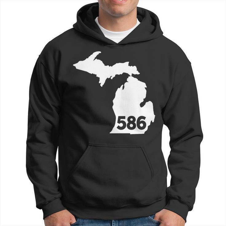 Michigan 586 Area Code Hoodie