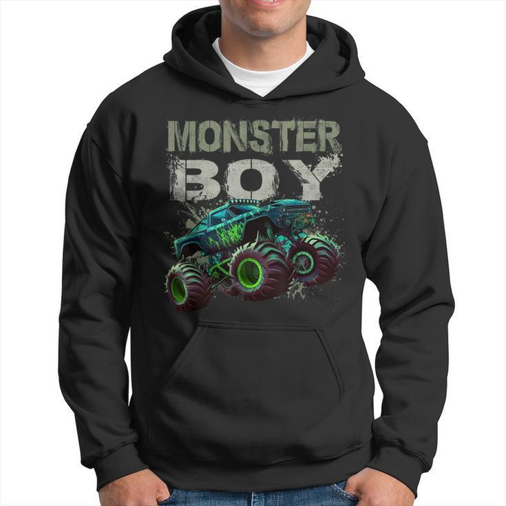 Monster Truck Boy Family Matching Monster Truck Lovers Hoodie