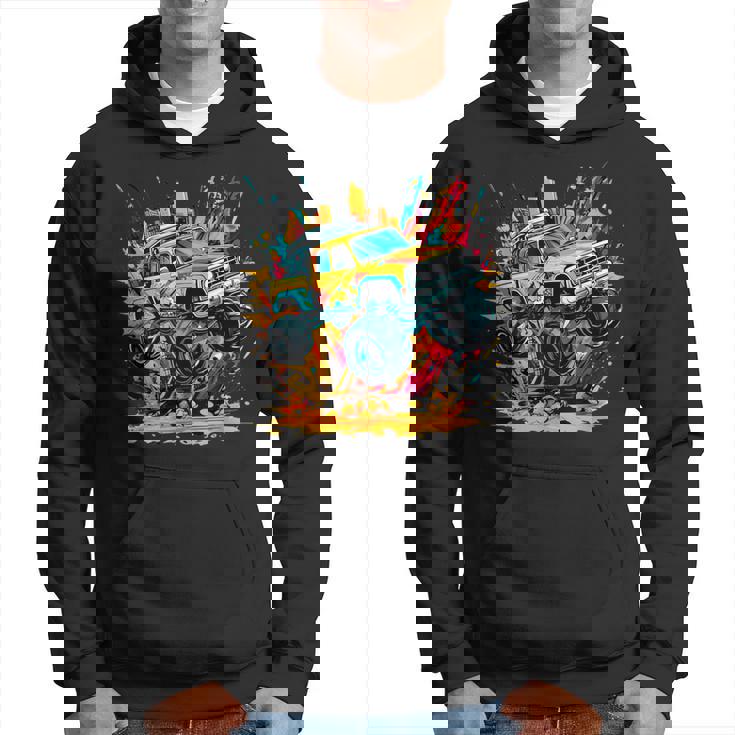 Monster Trucks Are My Jam Monster Truck Hoodie