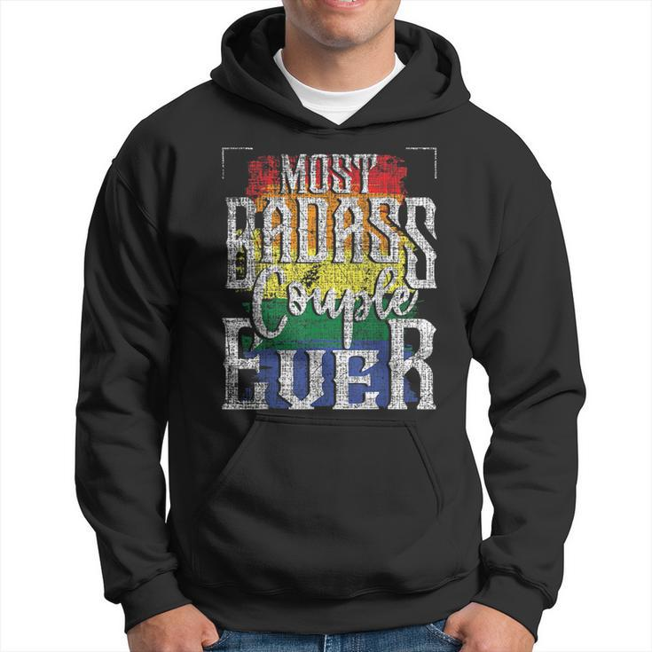 Most Badass Couple Ever - Lesbian Lgbtq Queer Gay Pride  Hoodie