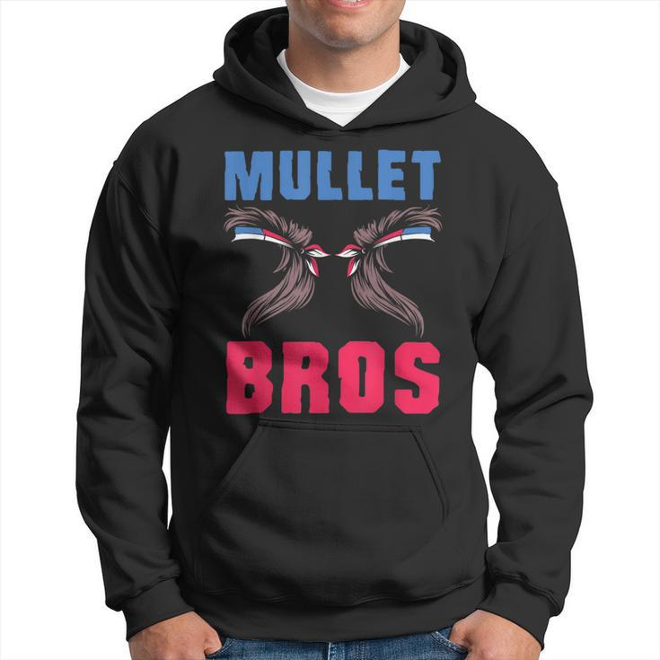 Mullet Bros - Mullet Pride Funny Redneck Mullet  Hoodie