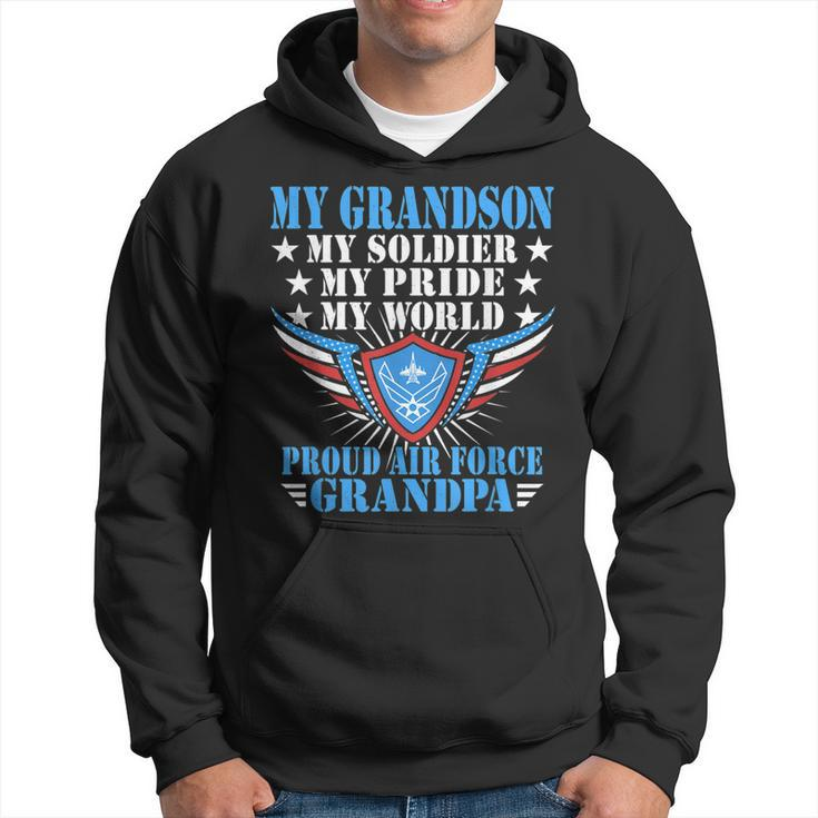 My Grandson Is A Soldier Airman Proud Air Force Grandpa Gift  Gift For Mens Hoodie