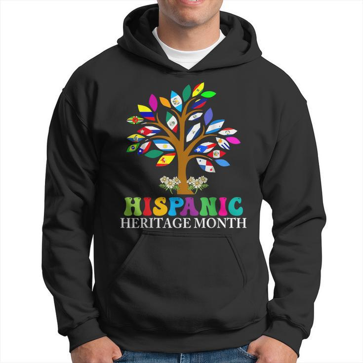 National Hispanic Heritage Month Cute Tree Country Flags Hoodie