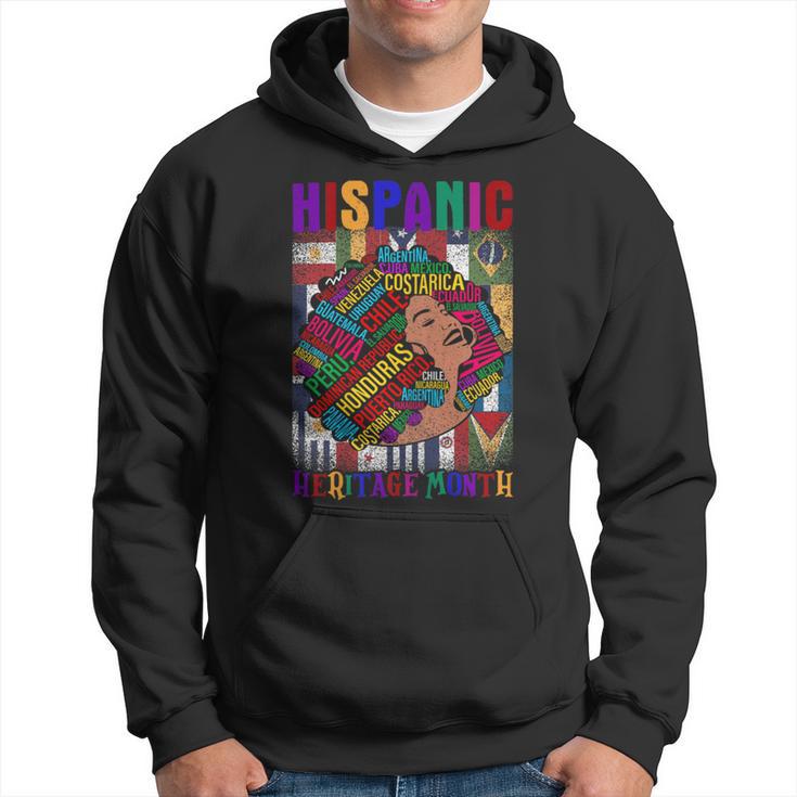 National Hispanic Heritage Month Latina Woman All Countries Hoodie