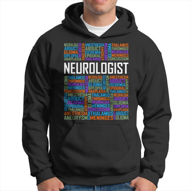 Neurologist Words Lover Graduate Student Neurology Hoodie