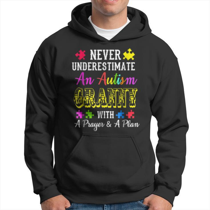 Never Underestimate An Autism Granny T  Awareness Autism Funny Gifts Hoodie