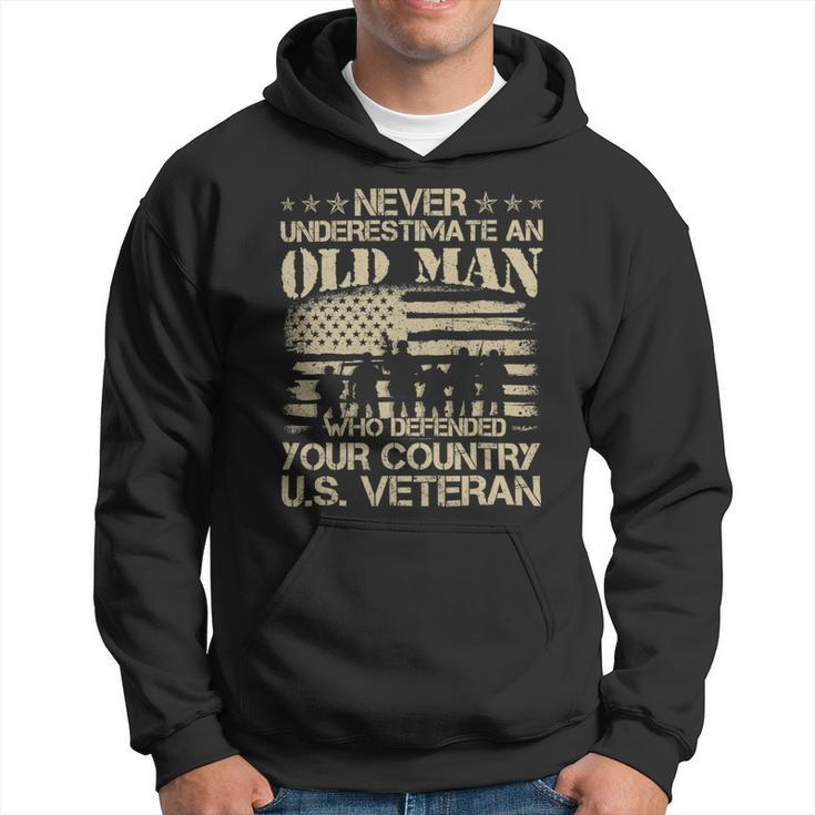 Never Underestimate An Old Man Dad Thank You Veterans Shirts 360 Hoodie