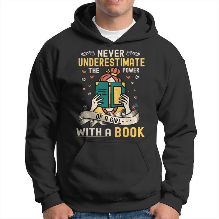 Never Underestimate The Power Bookworm Library Read Hoodie