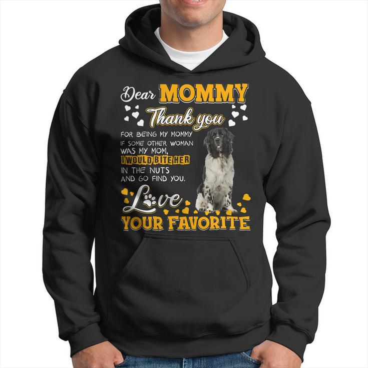 Newfoundland Dog Dear Mommy Thank You For Being My Mommy Hoodie