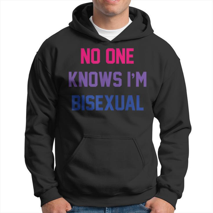 No One Knows Im Bisexual Bi Lgbt Pride Lgbtq Bi Funny  Hoodie